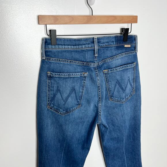 Mother Superior The Tripper Ankle Fray Jeans 27 Blue Its A Small World Wash - Picture 8 of 14